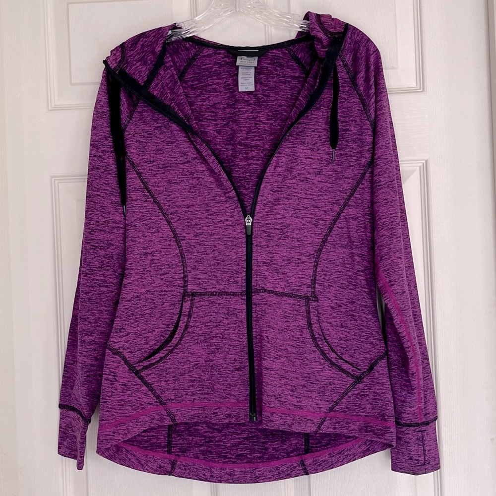 🌸3/$25 Target C9 Champion Duo Dry Zip-Up Space-dye Purple & Black Hoodie, Size S